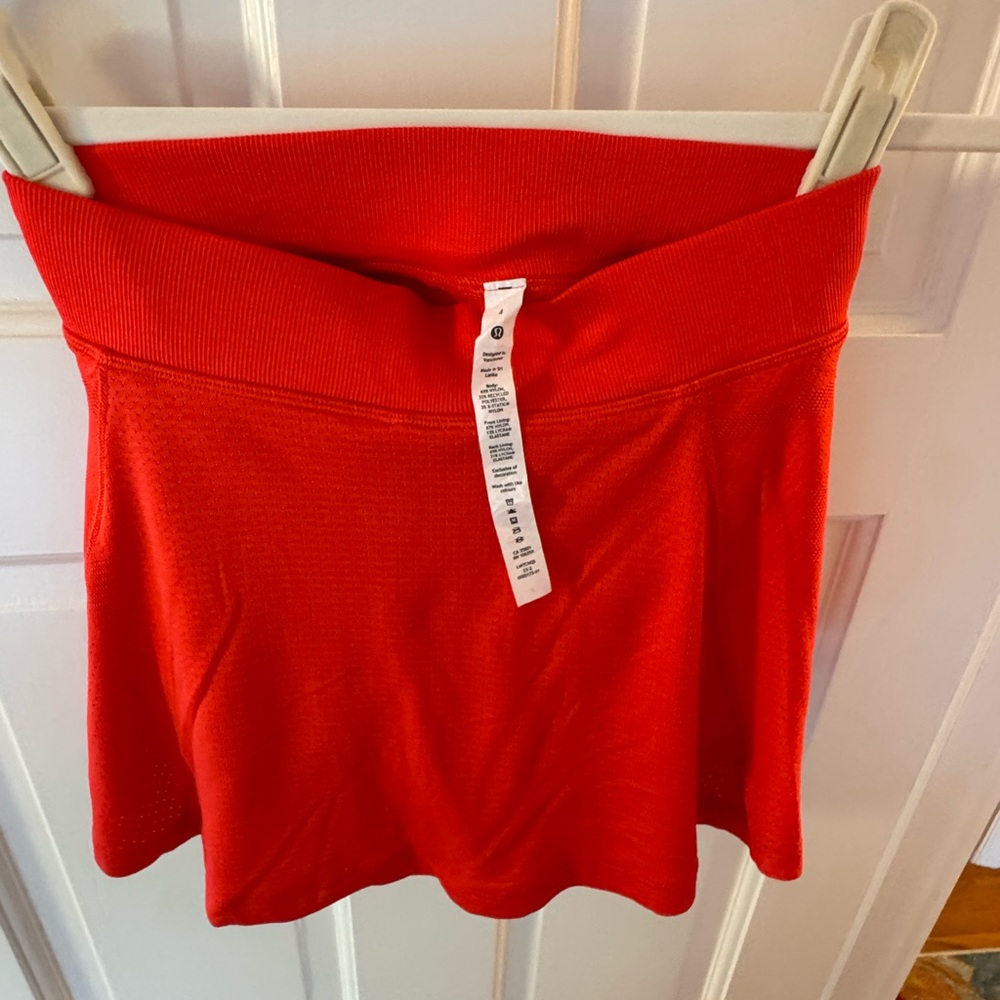 lululemon athletica Red Mini Skirt